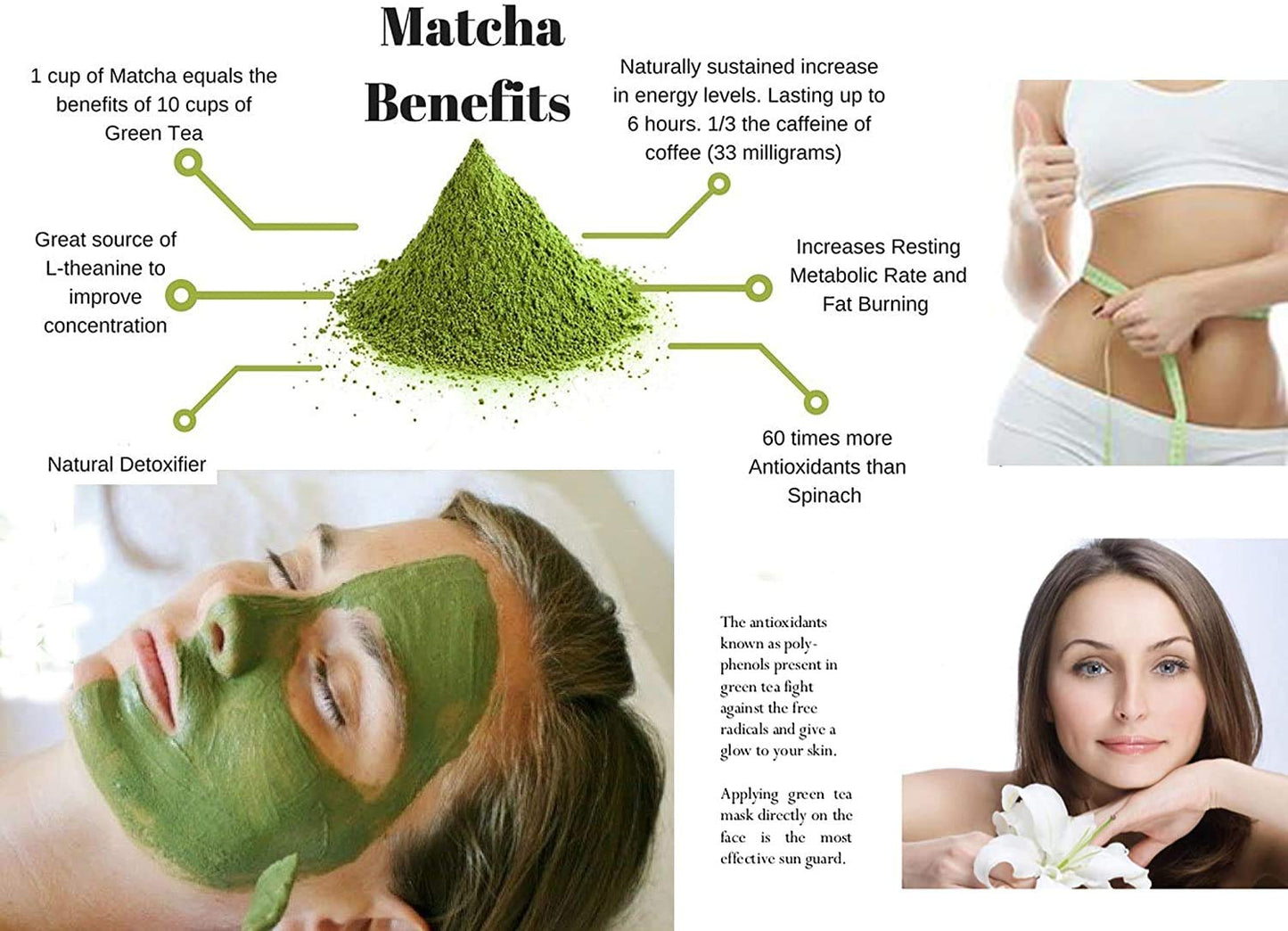 Econava 100% Natural Matcha Green Tea Powder 500g