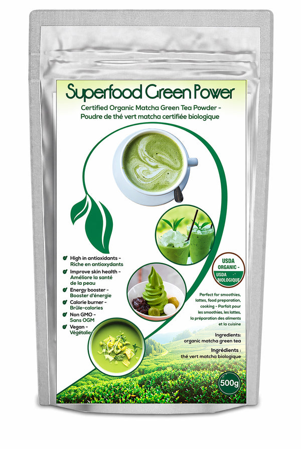 Econava 100% Natural Matcha Green Tea Powder 500g