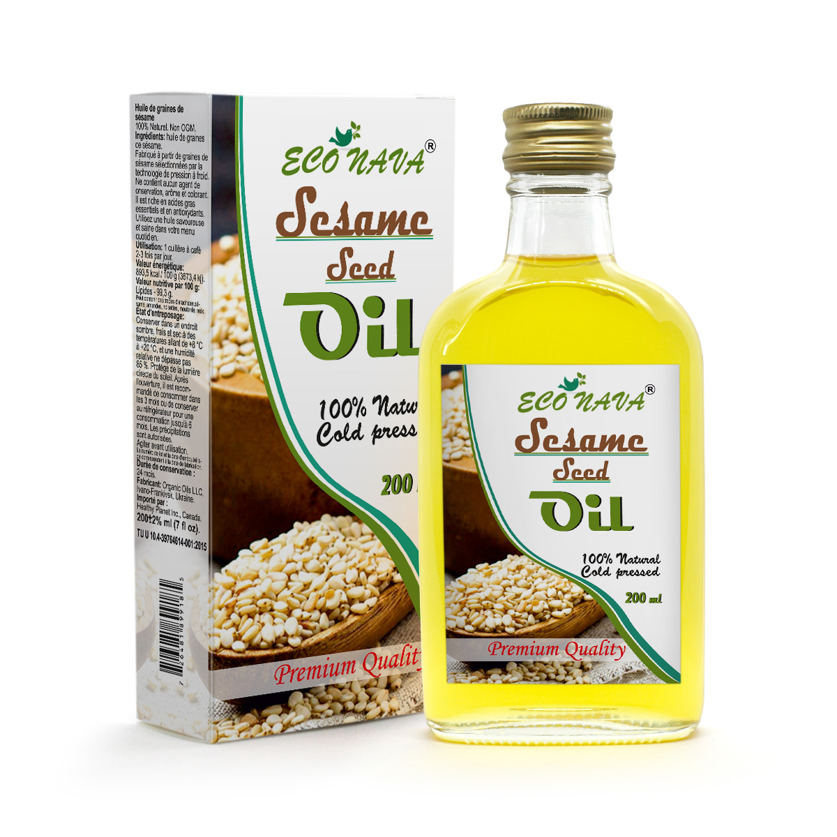 Sesame Oil Cold pressed sesame seeds 100% natural product, 100ml Unrefined